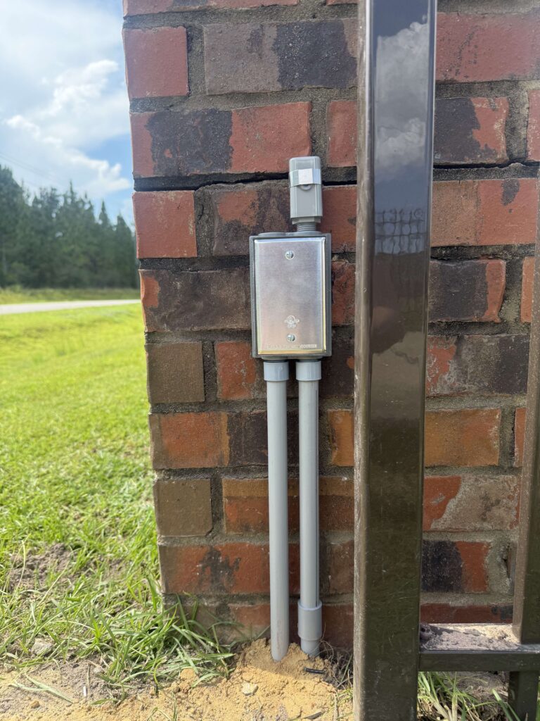 Photocell installation.